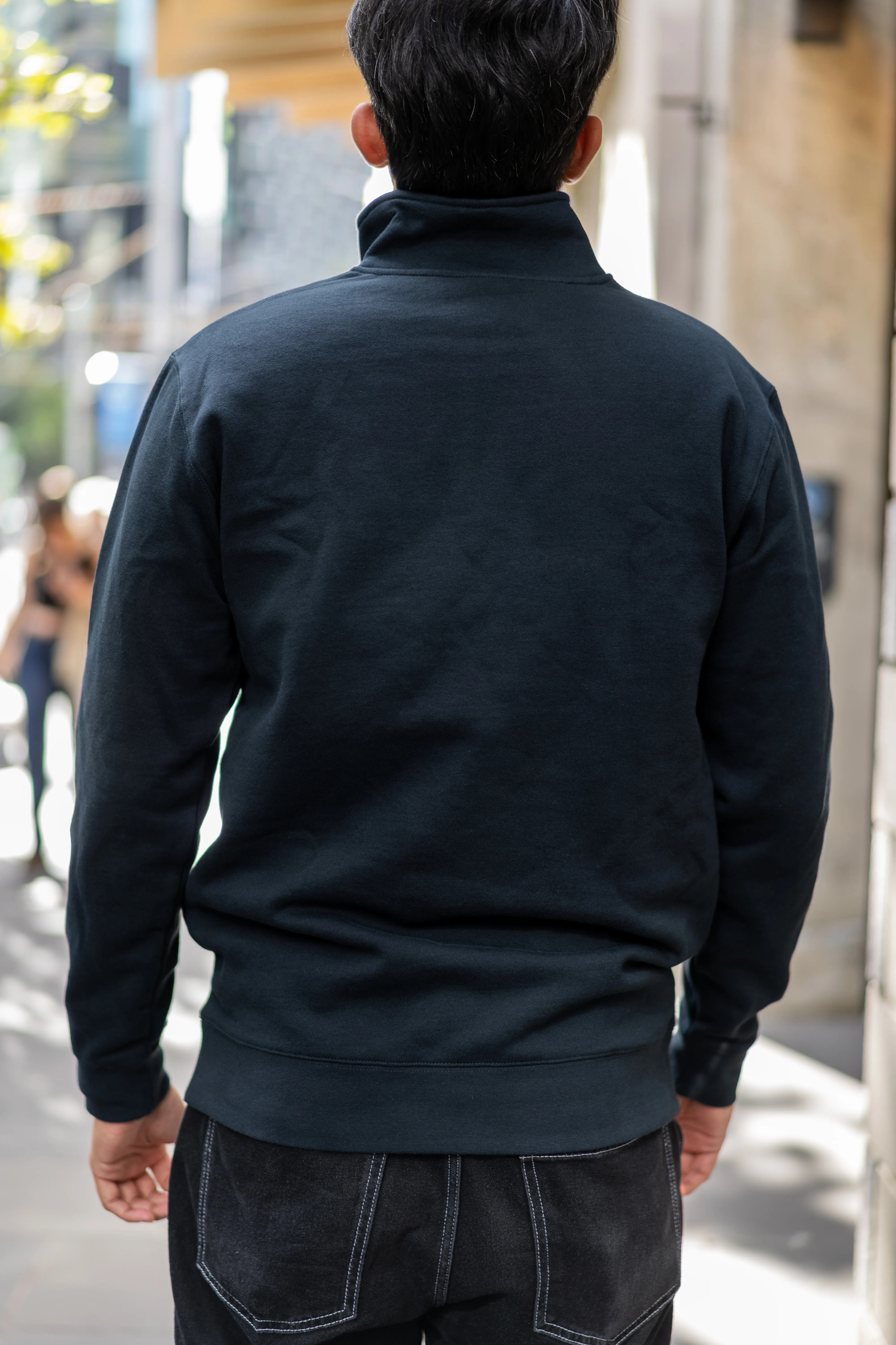 Essential Half Zip Jumper - Navy - Image 5