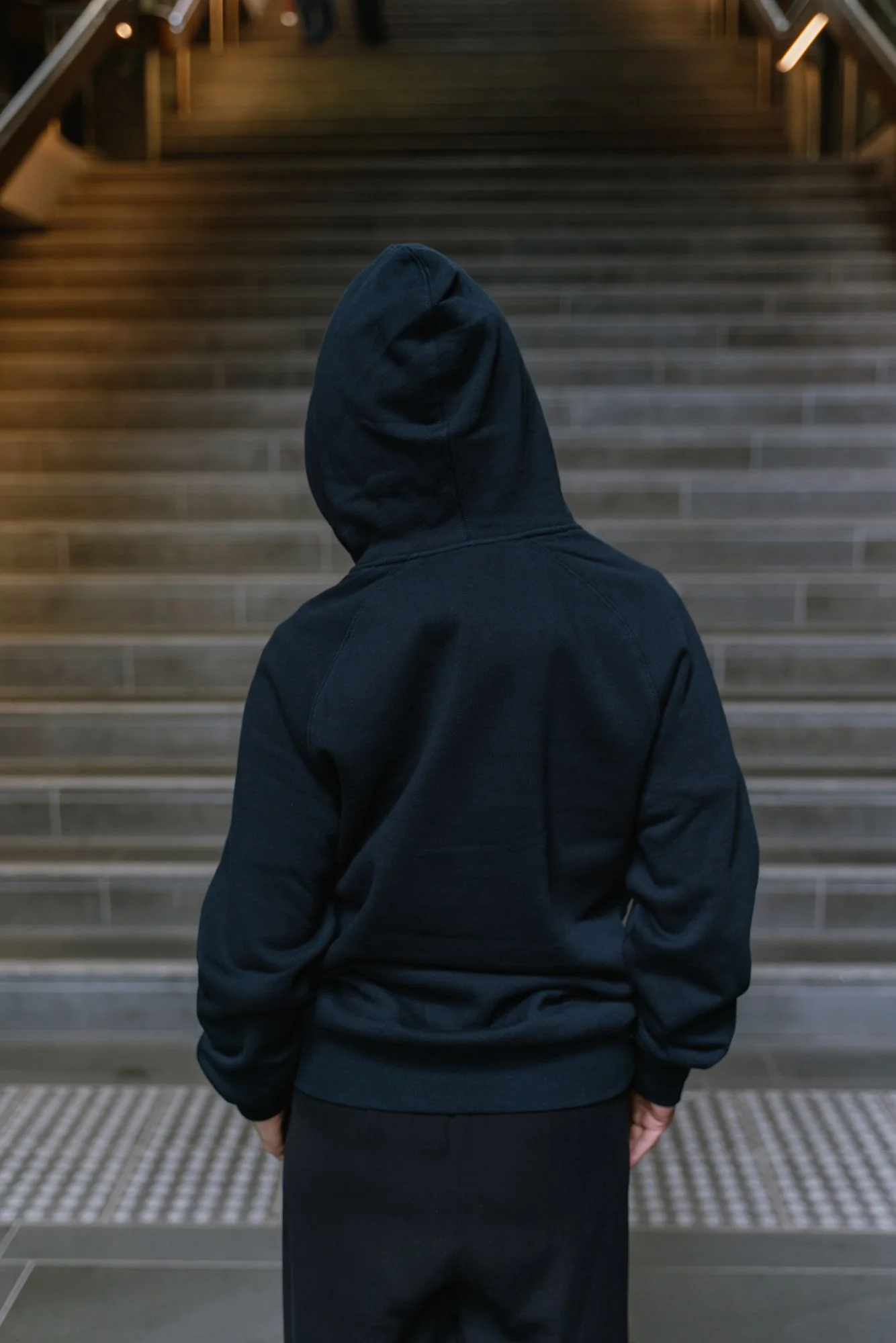 Essential Hoodie - Navy - Image 4