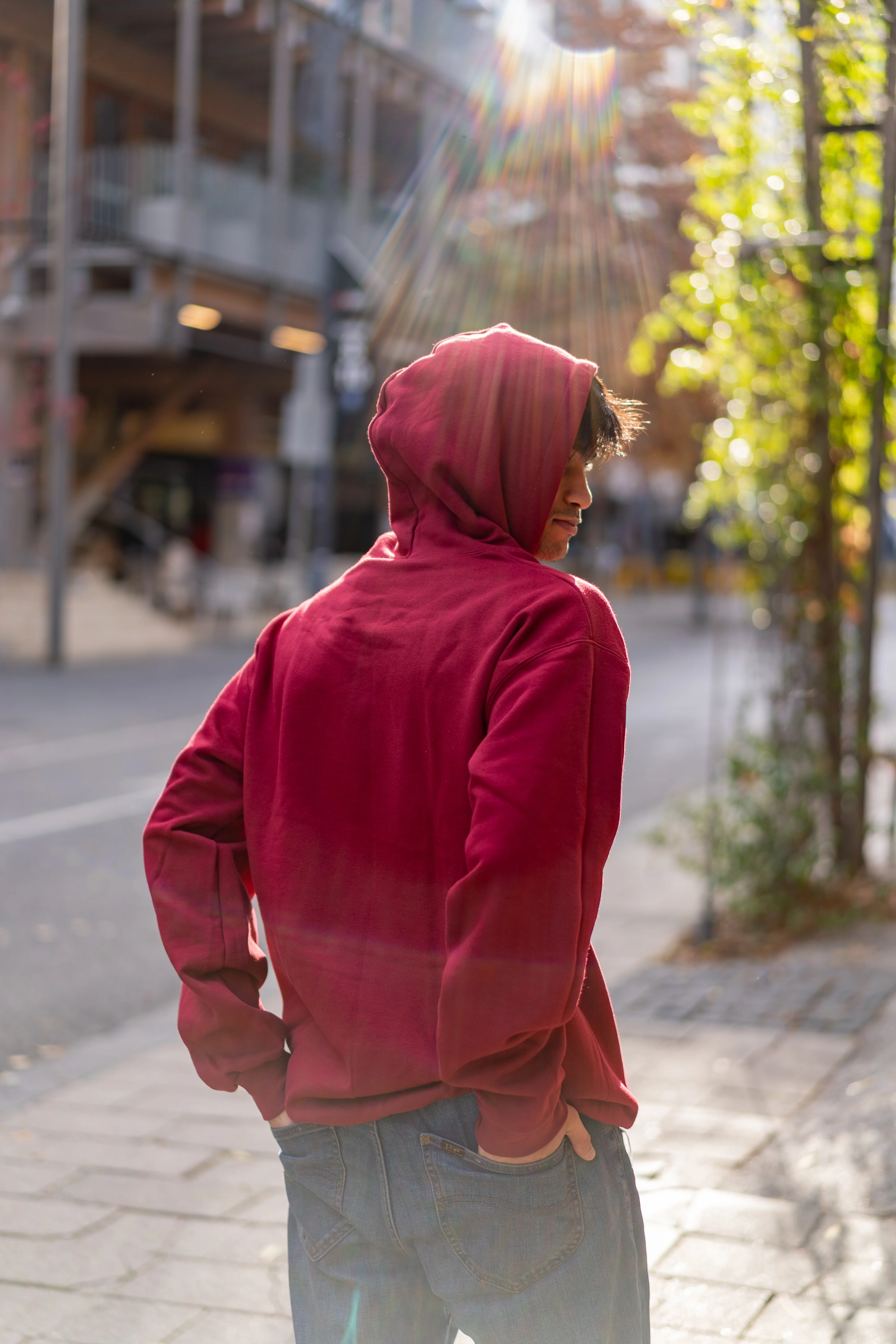 Lygon Hoodie - Garnet - Image 5