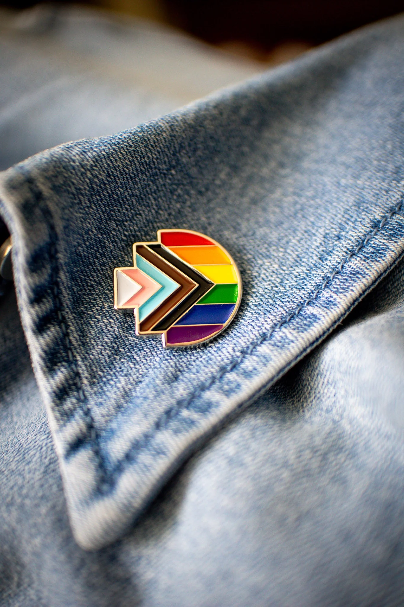 Progress Pride Pixel Pin - Image 4